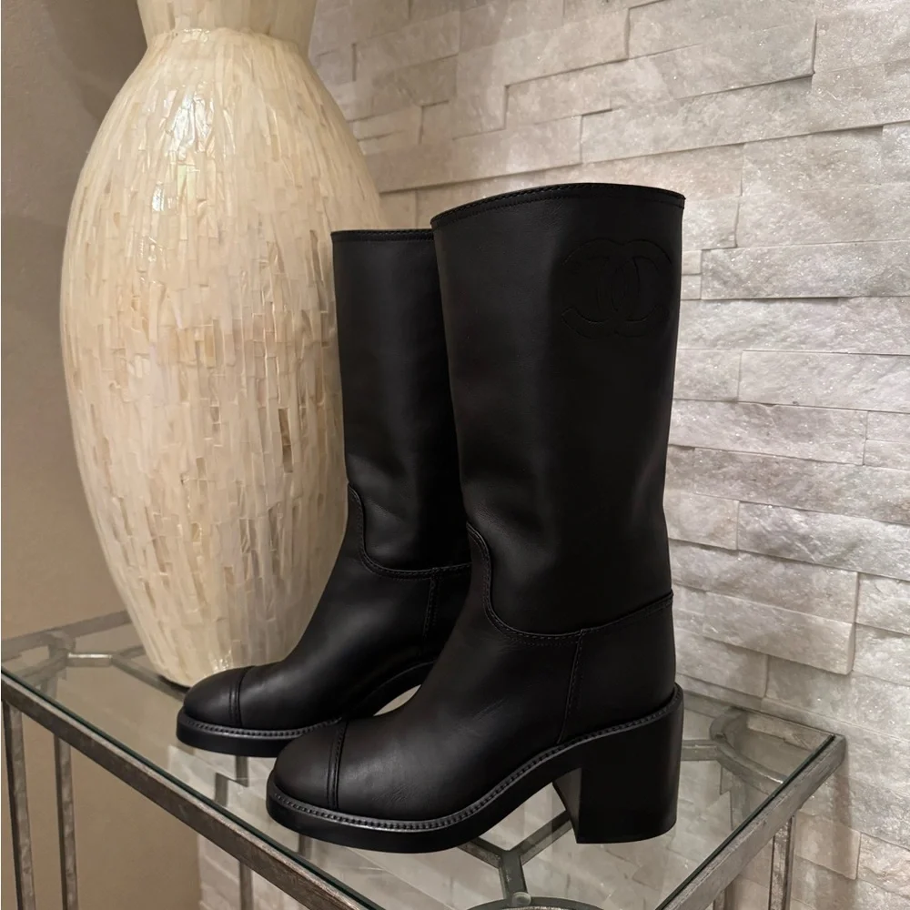CHANEL High Combat Boots - Picture 9 of 10